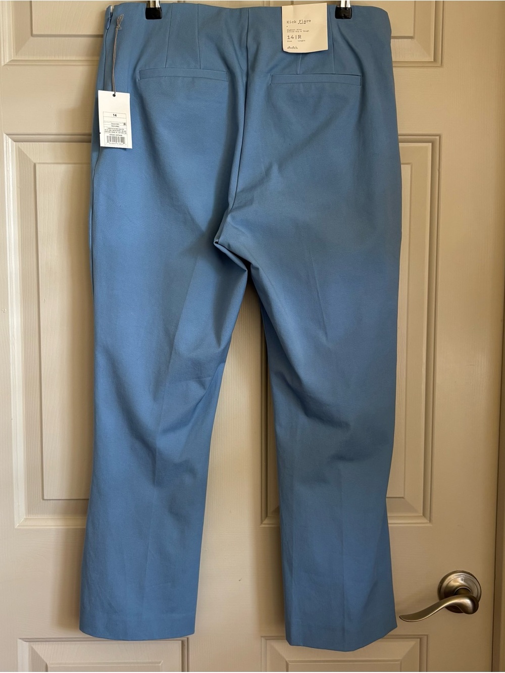 NWT Kick Flare Ankle Stretch Pants Quiet Luxury Coastal Grandmother Minimalist - Picture 3 of 6